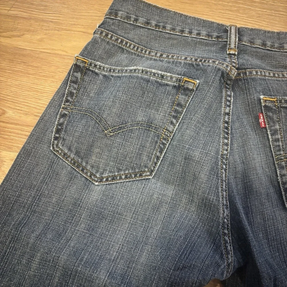 Levi 505 Mens 31x30 Classic Straight‎  Regular Fit Denim Blue Jeans Medium Wash